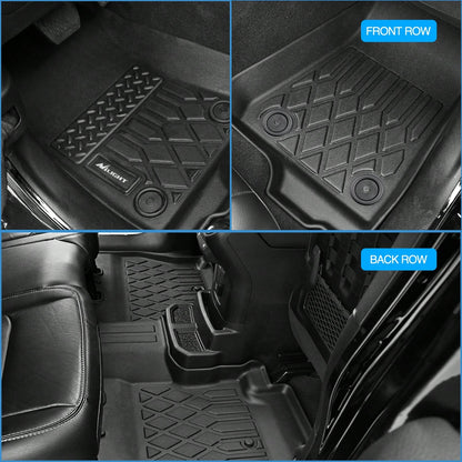 nilight Compatible With Chevy Malibu 2016-2025 Premium TPE Car Floor Mats Custom Fit All Weather Waterproof Floor Liners Full Coverage Heavy Duty Anti Slip Odorless Easy To Clean Mud Snow Dirt Protect