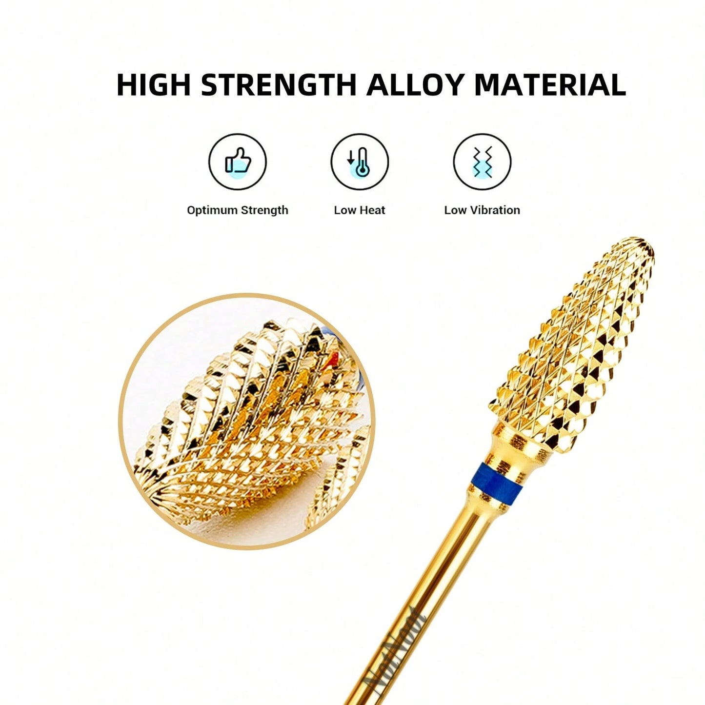 NotNoot 3/32" Tungsten Carbide Nail Drill Bits- Quick & Removal Of Acrylic & Gel, Professional Grade Tapered Tungsten Drill Bit Set For Manicure, Pedicure, Nail Care