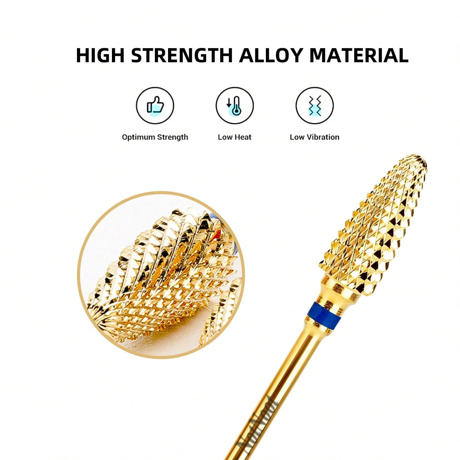 NotNoot 3/32" Tungsten Carbide Nail Drill Bits- Quick & Removal Of Acrylic & Gel, Professional Grade Tapered Tungsten Drill Bit Set For Manicure, Pedicure, Nail Care