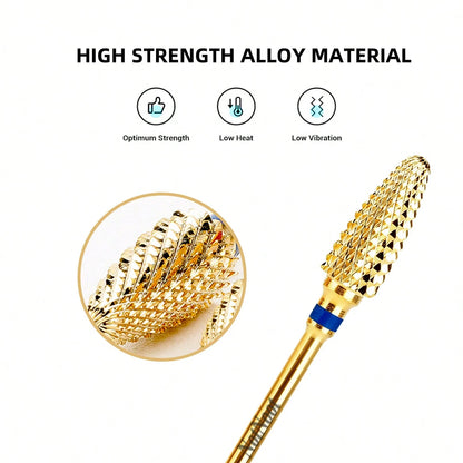 NotNoot 3/32" Tungsten Carbide Nail Drill Bits- Quick & Removal Of Acrylic & Gel, Professional Grade Tapered Tungsten Drill Bit Set For Manicure, Pedicure, Nail Care