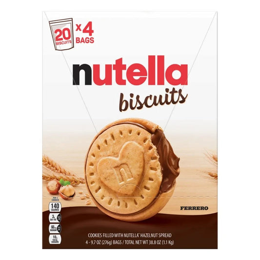 Nutella Biscuits With Creamy Hazelnut Cocoa Filling, 9.7 Oz Packs, 4 Count