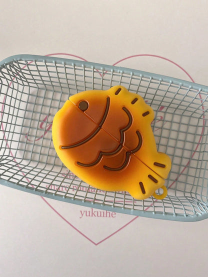 Ocean 1pc 3D Cute Puffer Fish Shaped Bluetooth Earphone Protective Case, Compatible With IPods 1/2/3/4/Pro/Pro2/Pro3