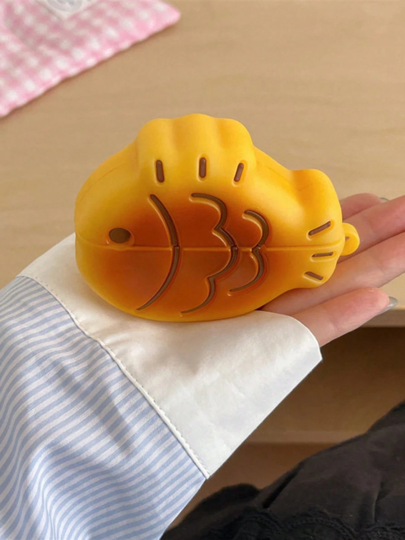 Ocean 1pc 3D Cute Puffer Fish Shaped Bluetooth Earphone Protective Case, Compatible With IPods 1/2/3/4/Pro/Pro2/Pro3