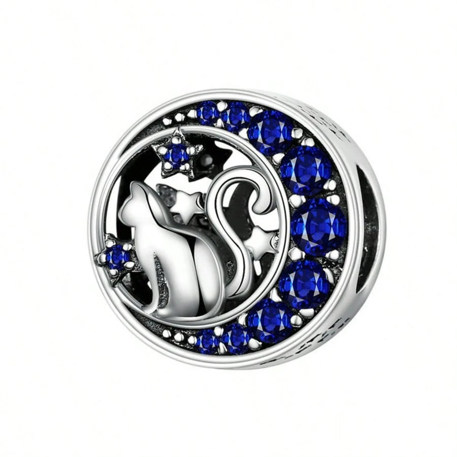 Ocean Blue Enamel Bracelet Beads Pendant, Ocean Animal Bracelet Charm, Silver-Plated Large Hole Beads Pendant With Dolphin, Turtle, Seahorse, DIY Bracelet Jewelry Accessories To Showcase Women's Charm