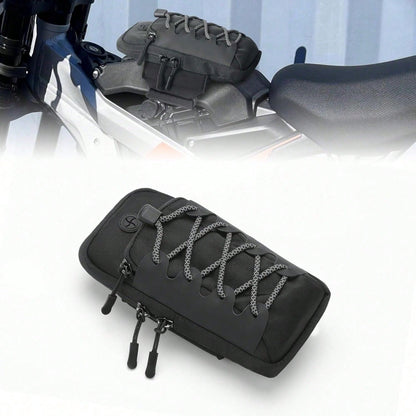 Off-Road Bike Frame Bag For Surron, With Flap Storage, Compatible With Surron Light Bee S/X X160 X260 Talaria Sting, Waterproof Motorcycle Accessory- Black