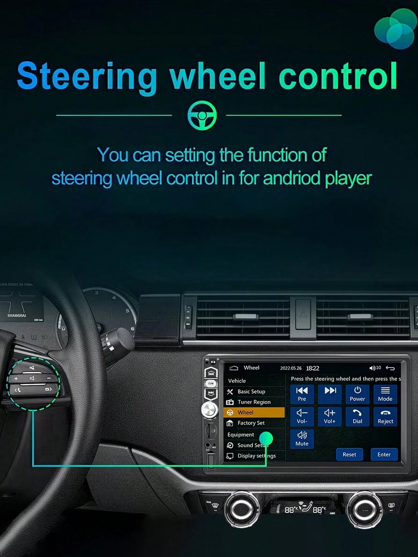 Optional 17.78cm Car Stereo Double Din Radio Touchscreen MP5/ Backup Camera. 2 Din Multimedia Car Audio Wireless Hands-Free Support Mirror Link FM/MP3/MP4/USB/SD, Aux Input Car Audio Receivers