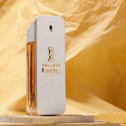 Paco Rabanne Rabanne 1 Million Lucky Men's Perfume, 100ml Wood Tone, Top Note Plum, Grapefruit, Fragrant Lemon, Fresh Fruit Fragrance, Warm, Soft, Deep And Lasting. Suitable For Daily Or Formal Occasi