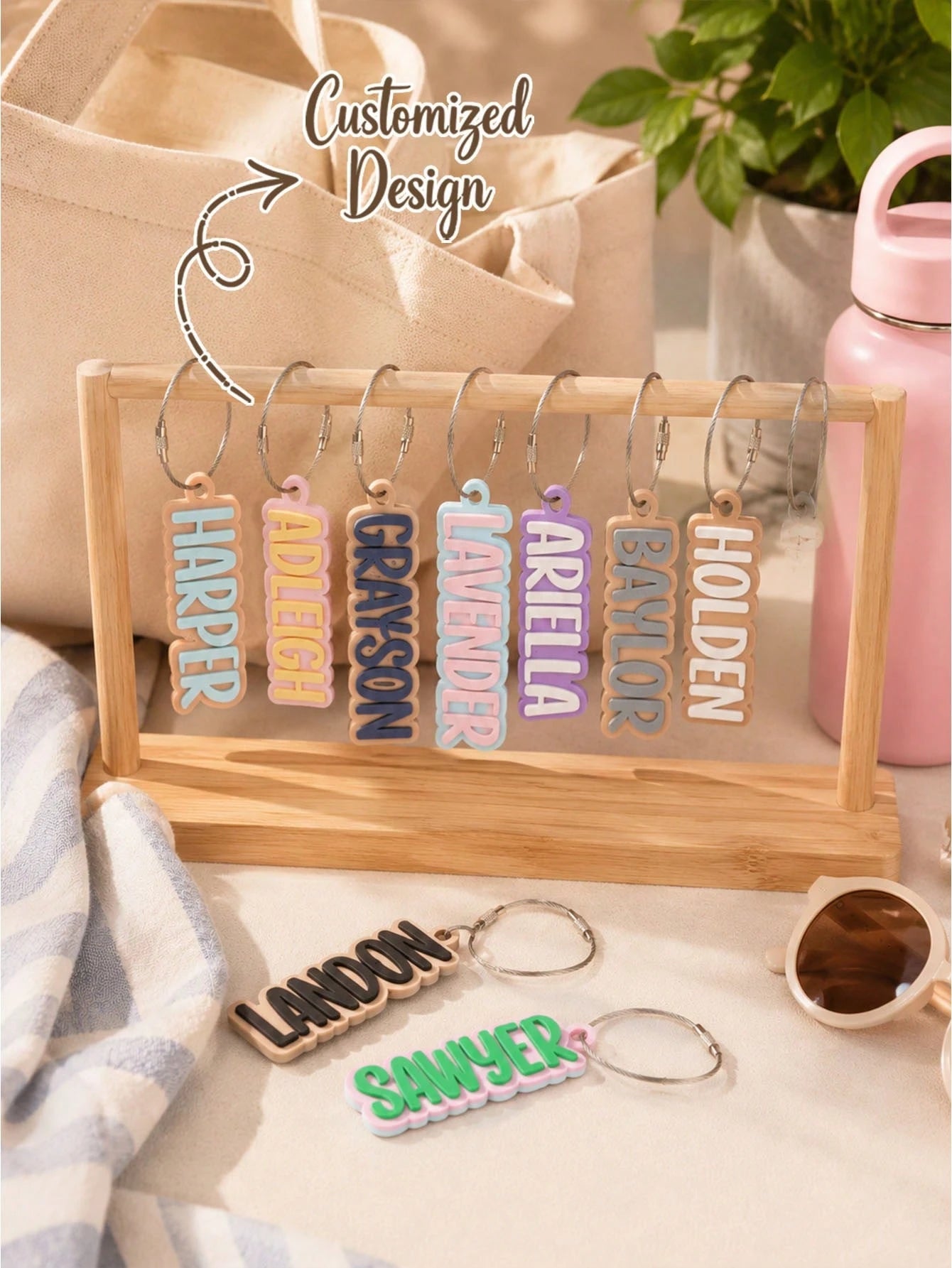Personalization 3D Printed Name Tags| Custom Luggage Tags| Water Bottle Tags| Party Favors| Gifts For Girls| School Bag Tag