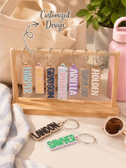 Personalization 3D Printed Name Tags| Custom Luggage Tags| Water Bottle Tags| Party Favors| Gifts For Girls| School Bag Tag
