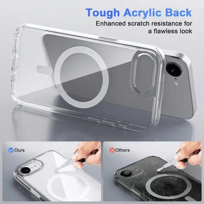 Phone Case- Compatible With IPhone 17E,16promax,15pro,14,13,12, Magnetic Wireless Charging Supported, Shockproof Transparent Protective Phone Case