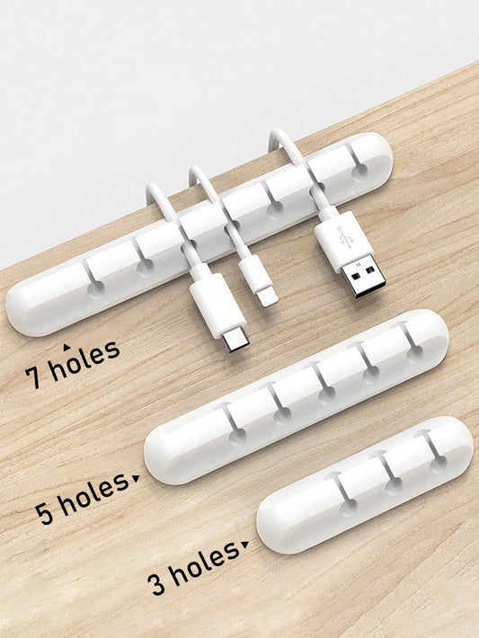 Phone Data Cable Organizer, Charging Cable Holder, Computer Earphone Cord Clip, Desk/Bedside/Car Self-Adhesive Cable Winder Clip