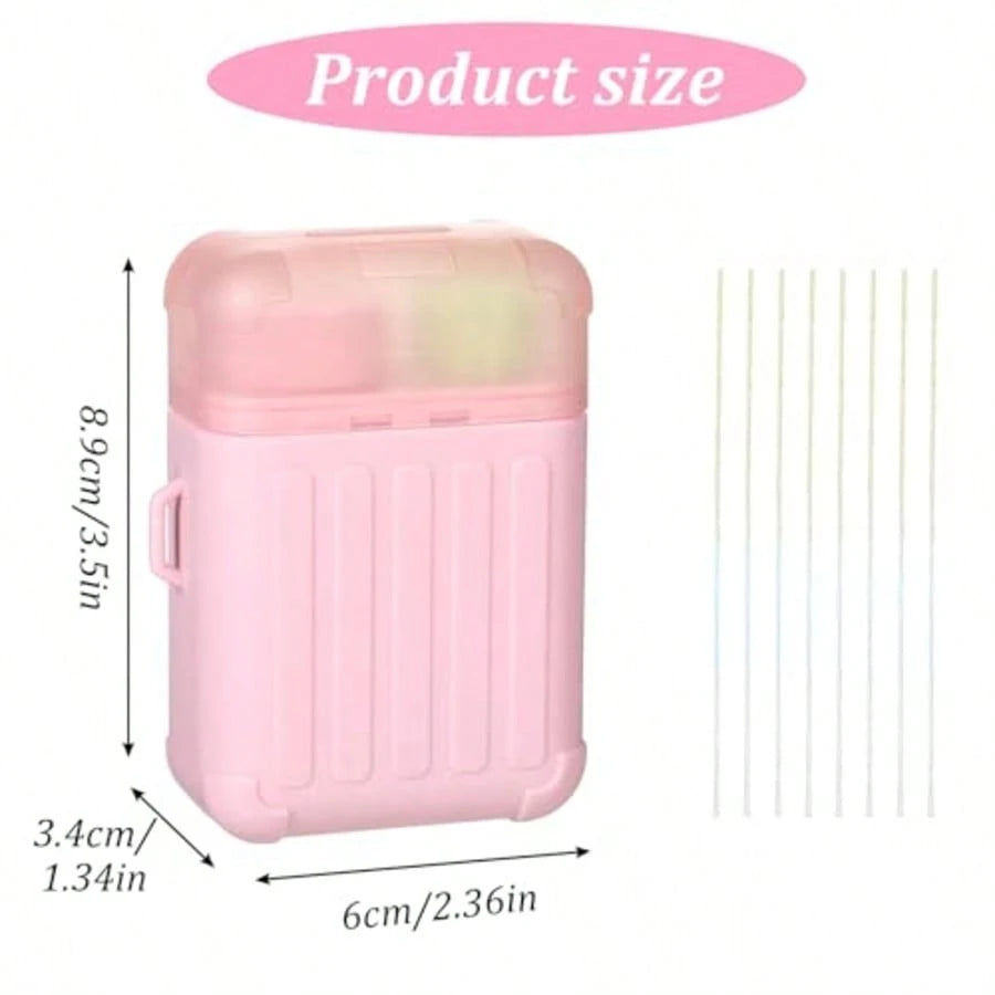 Piercing Cleaning Kit Contains 240PCS Disposable Ear Piercing Cleaning Floss, Portable Ear Piercings Hole Cleaner, Piercings Aftercare For Women Men