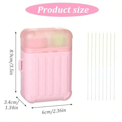 Piercing Cleaning Kit Contains 240PCS Disposable Ear Piercing Cleaning Floss, Portable Ear Piercings Hole Cleaner, Piercings Aftercare For Women Men
