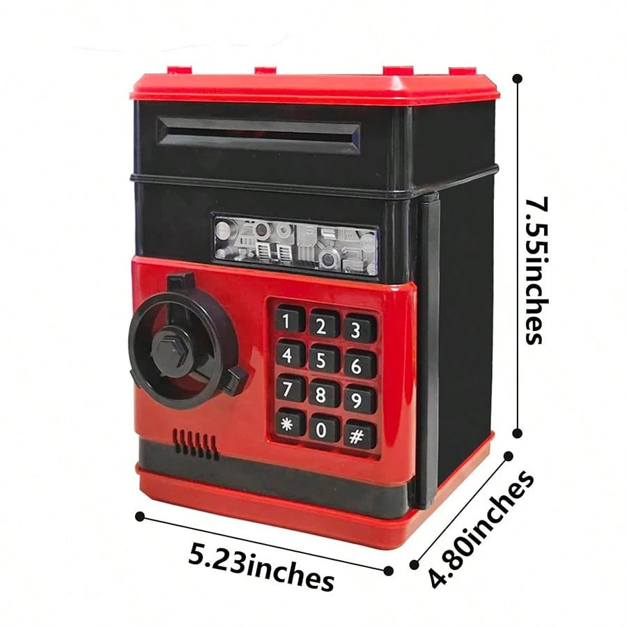 Piggy Bank Cash Coin Can ATM Bank Electronic Coin Money Bank For Kids Age 3-12, Money Savings Box Mini ATM Coin Bank Toys Gifts For 3 4 5 6 7 8 9 10 11 12 Year Old Boys Girls