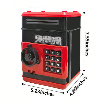 Piggy Bank Cash Coin Can ATM Bank Electronic Coin Money Bank For Kids Age 3-12, Money Savings Box Mini ATM Coin Bank Toys Gifts For 3 4 5 6 7 8 9 10 11 12 Year Old Boys Girls