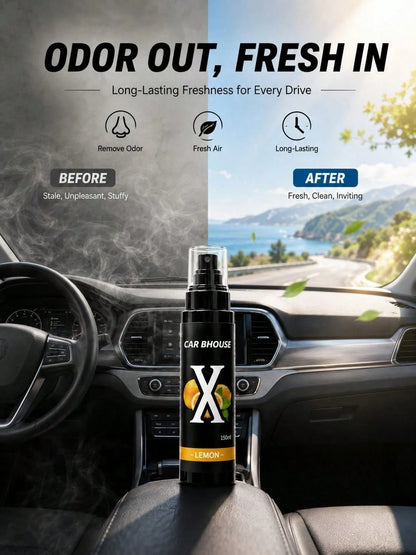 Plant-Based Car Air Freshener Spray, 9 Scents Vanilla/Bubblegum/Cherry/New Car/Oud/Ocean, Long-Lasting Odor Eliminator, Cute Car Accessories For Women, Car/Home/RV Fragrance, Gift For Men & Women