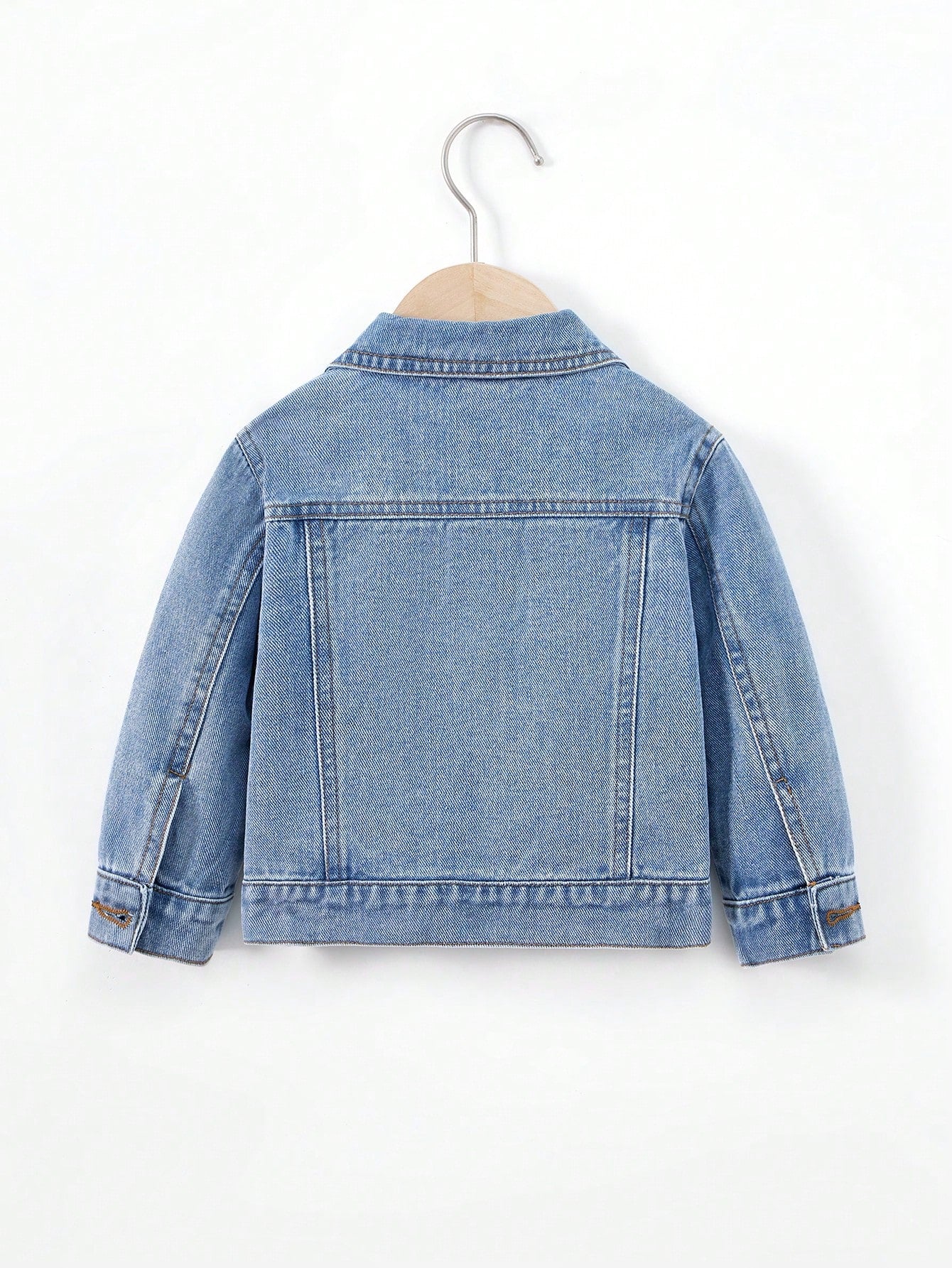 Playful Pals Baby Boys Distressed Denim Jacket, Washed Relaxed Fit Casual Denim Outerwear