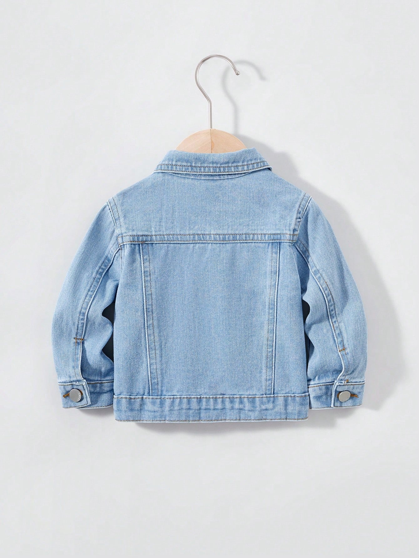Playful Pals Baby Boys Distressed Denim Jacket, Washed Relaxed Fit Casual Denim Outerwear