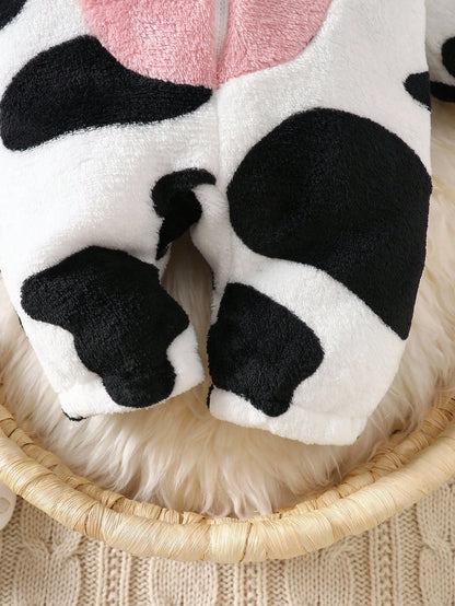 Playful Pals Baby Girls White Hooded Fuzzy Costume Jumpsuit Work Autumn Cowgirl Cute