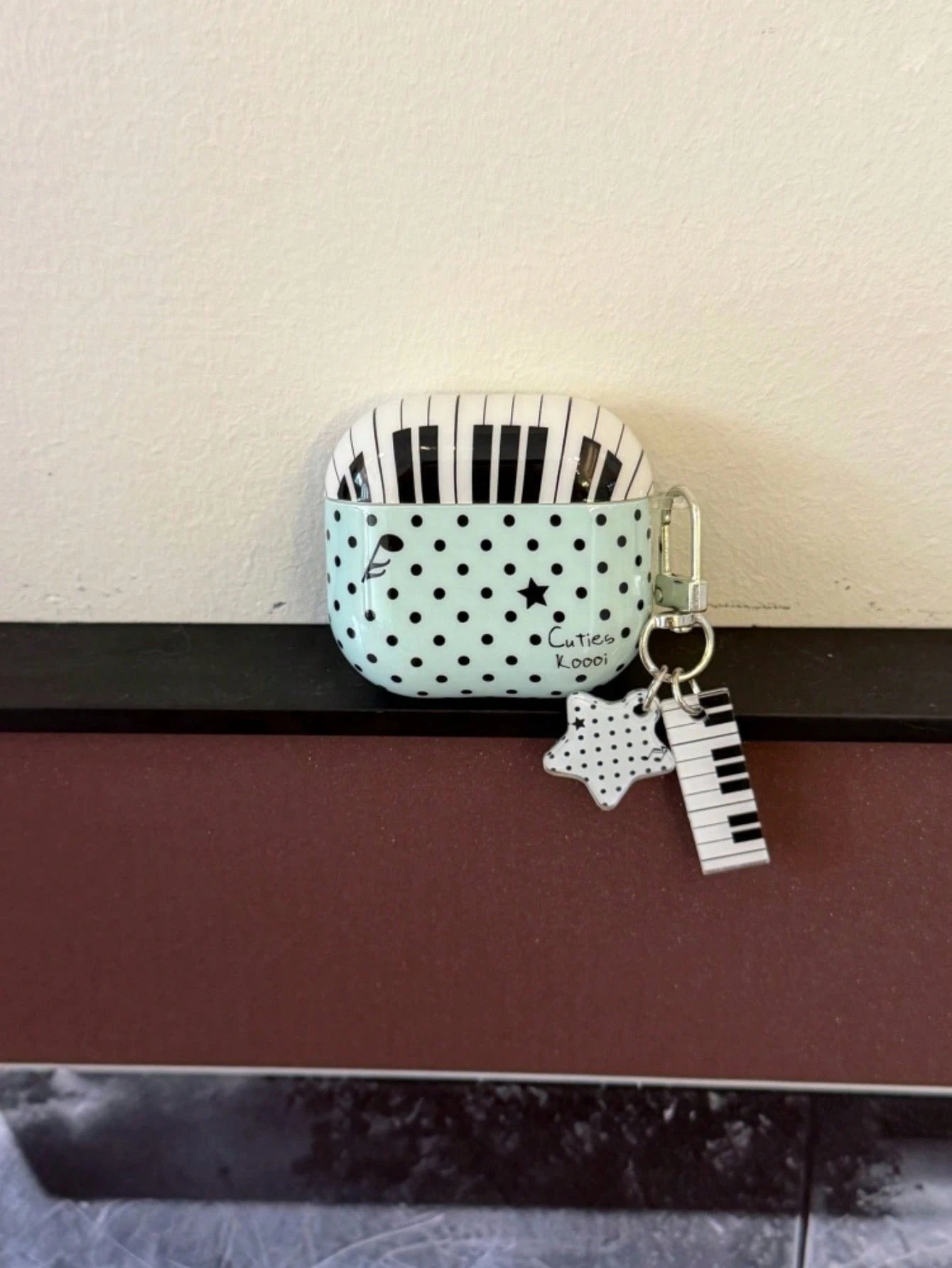 Polka Dot Patchwork Piano Key Music Note Pro3 Apple 2 New 3/4/Pro/Pro2 Generation Pods Protective Case Earphone Shell