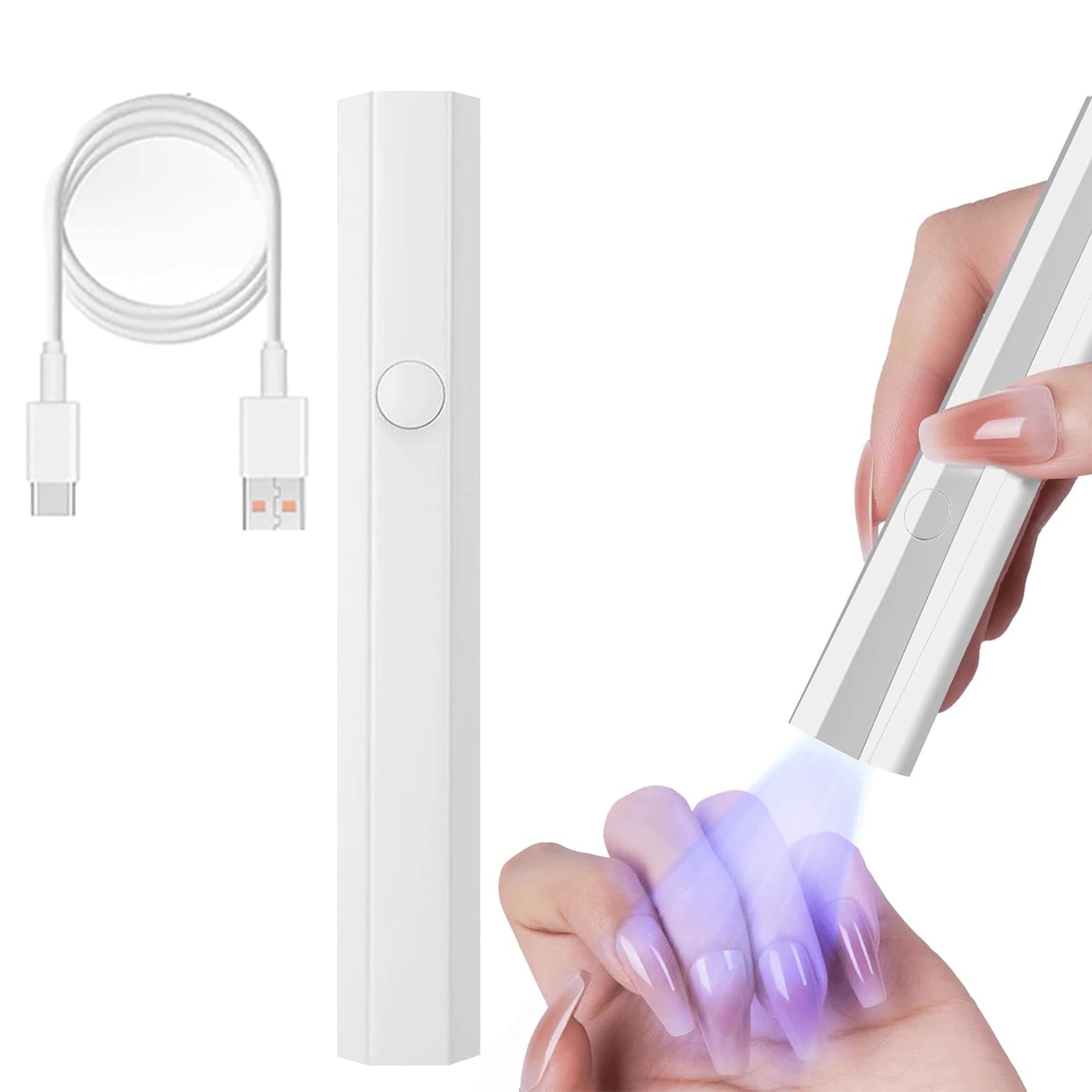 Portable Nail Lamp UV LED Mini Gel Nail Dryer Cordless Rechargeable Fast Curing Light For Home DIY Manicure Travel Use Women