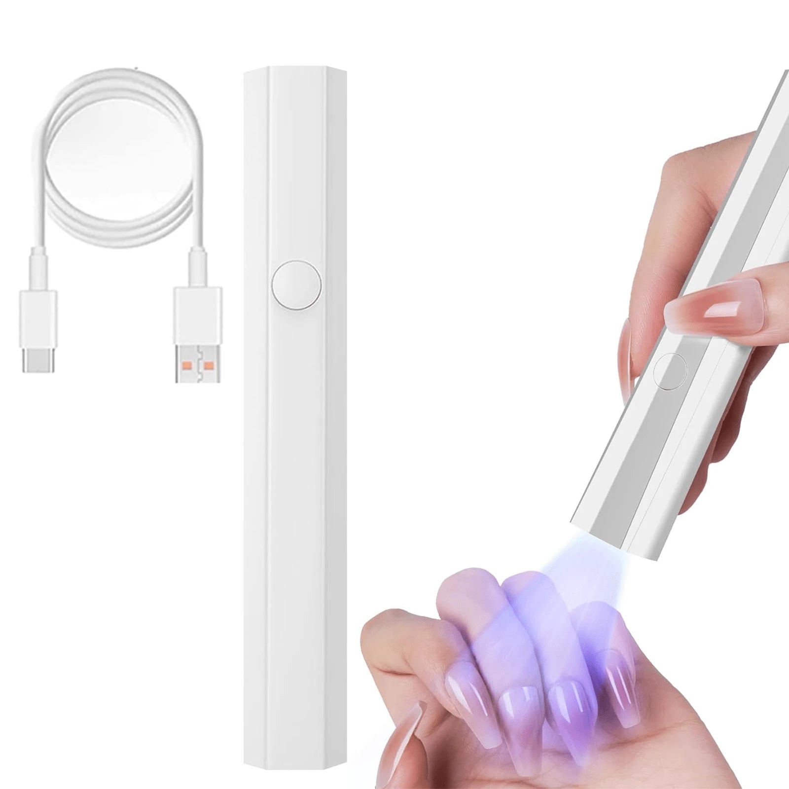 Portable Nail Lamp UV LED Mini Gel Nail Dryer Cordless Rechargeable Fast Curing Light For Home DIY Manicure Travel Use Women