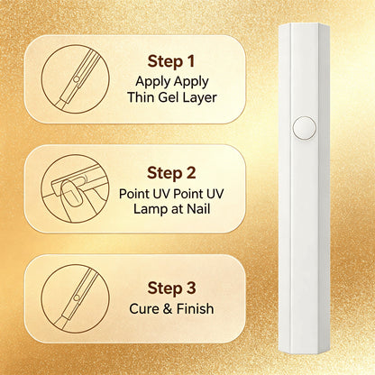 Portable Nail Lamp UV LED Mini Gel Nail Dryer Cordless Rechargeable Fast Curing Light For Home DIY Manicure Travel Use Women