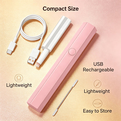 Portable Nail Lamp UV LED Mini Gel Nail Dryer Cordless Rechargeable Fast Curing Light For Home DIY Manicure Travel Use Women