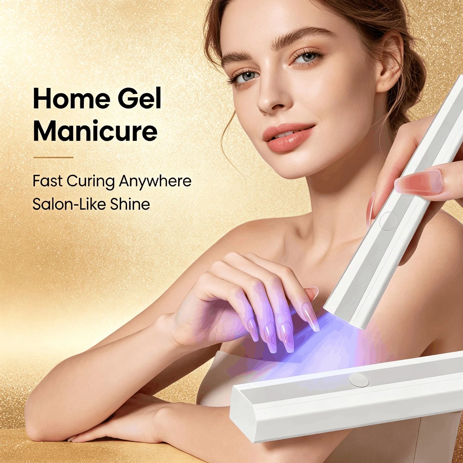 Portable Nail Lamp UV LED Mini Gel Nail Dryer Cordless Rechargeable Fast Curing Light For Home DIY Manicure Travel Use Women