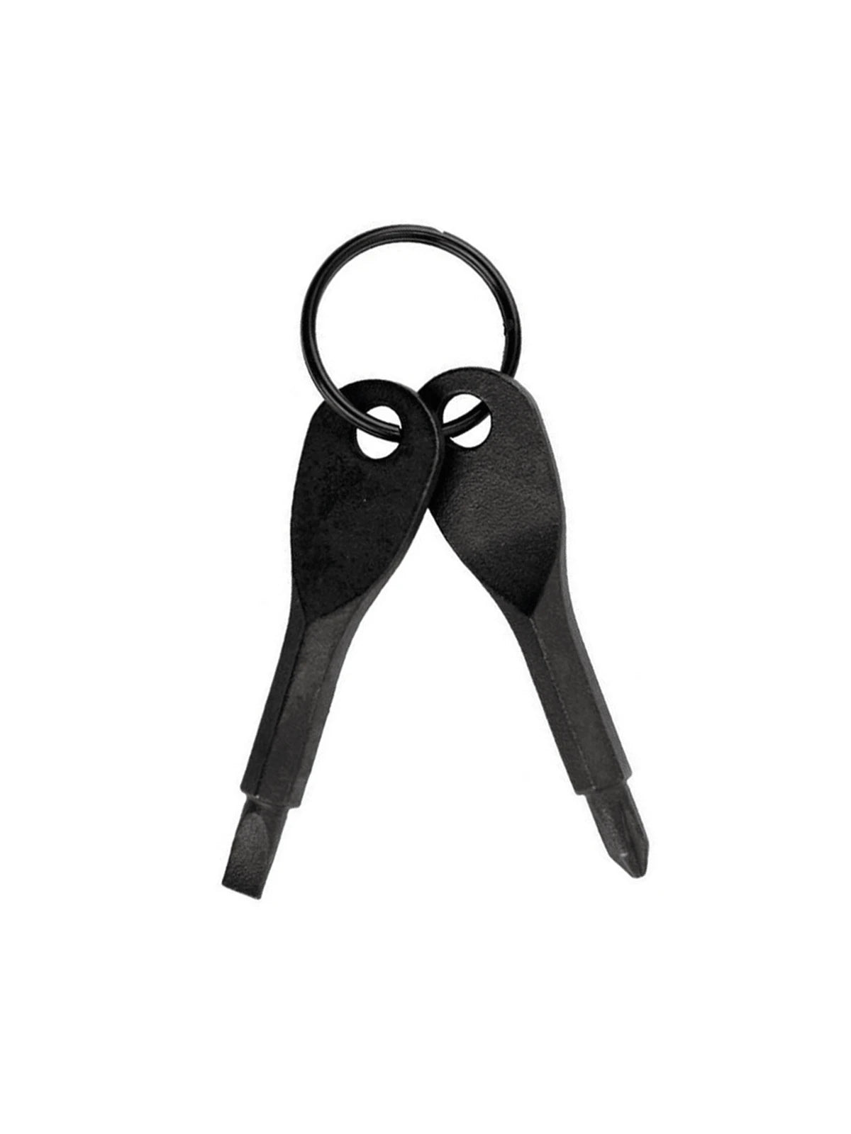 Portable Phillips & Slotted Screwdriver Key Ring Set- Multi-Functional Mini Pocket Repair Tool Gadget for Camping Accessories