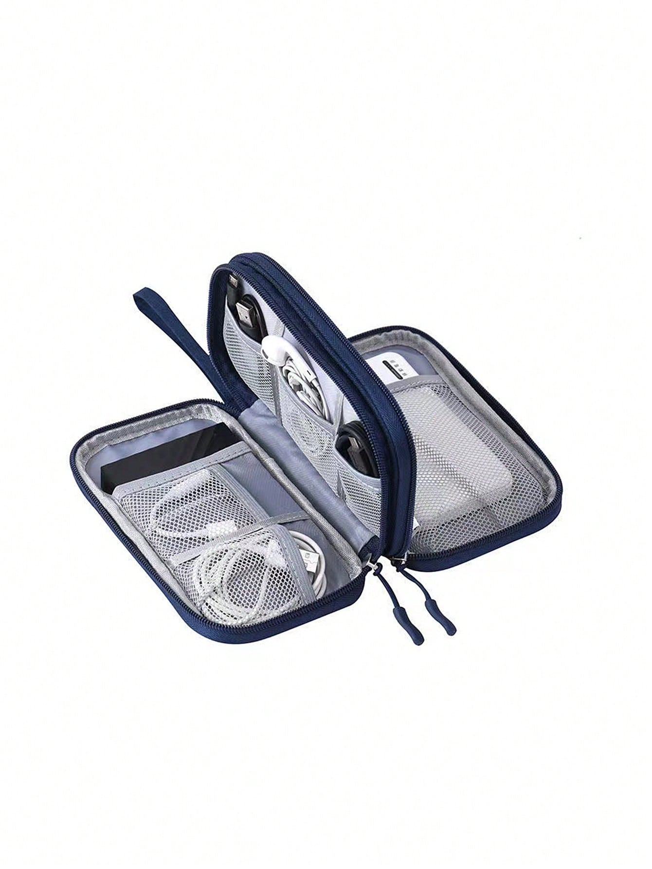 Portable Travel Digital Storage Bag Organizing Box For Data Cablescharger Case Office Must Haves Digital Bag Cable Camerabag Electronic Data Cable Organizer Storage Power Bank Cover Forwallet Travel C