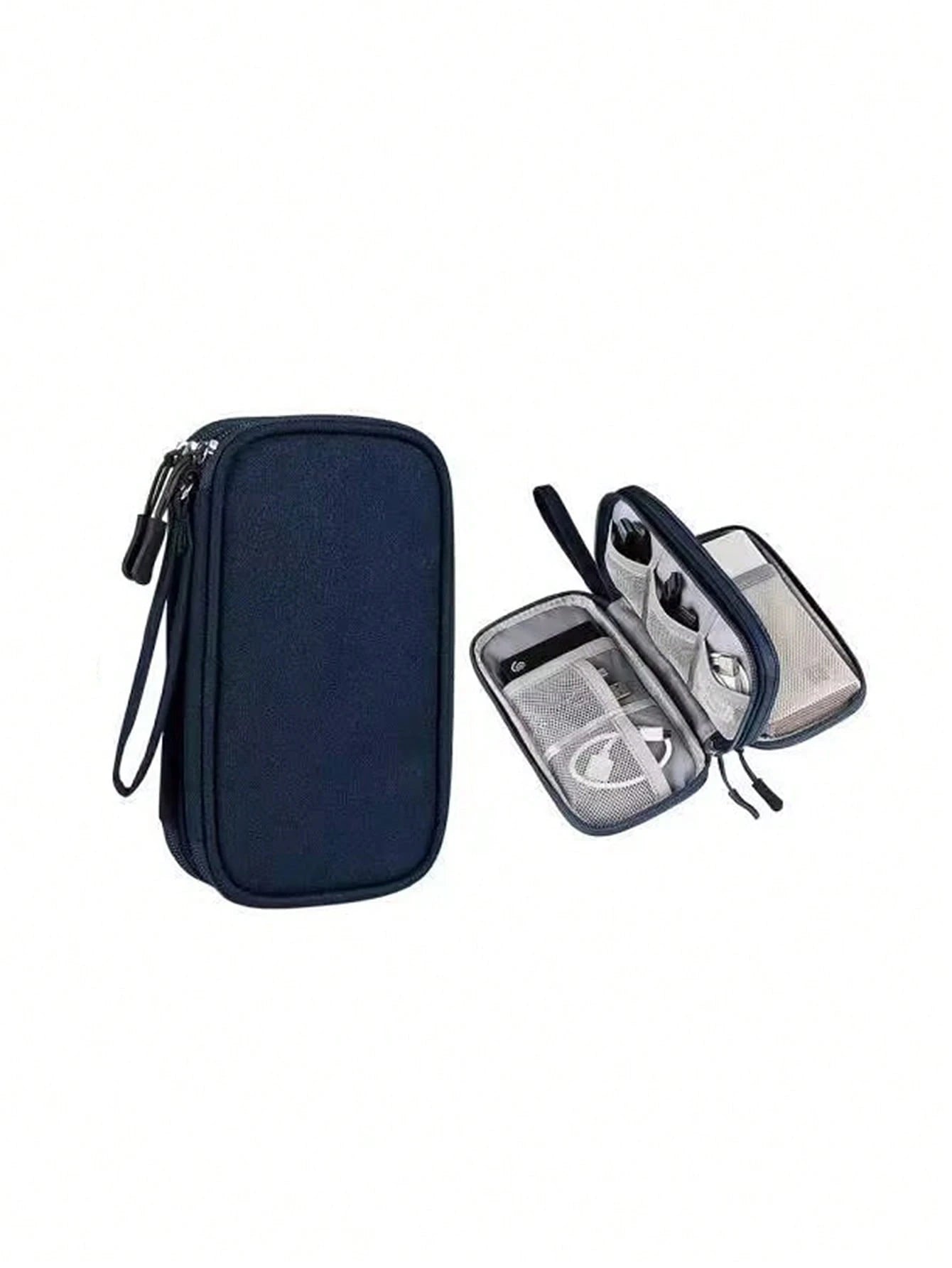 Portable Travel Digital Storage Bag Organizing Box For Data Cablescharger Case Office Must Haves Digital Bag Cable Camerabag Electronic Data Cable Organizer Storage Power Bank Cover Forwallet Travel C