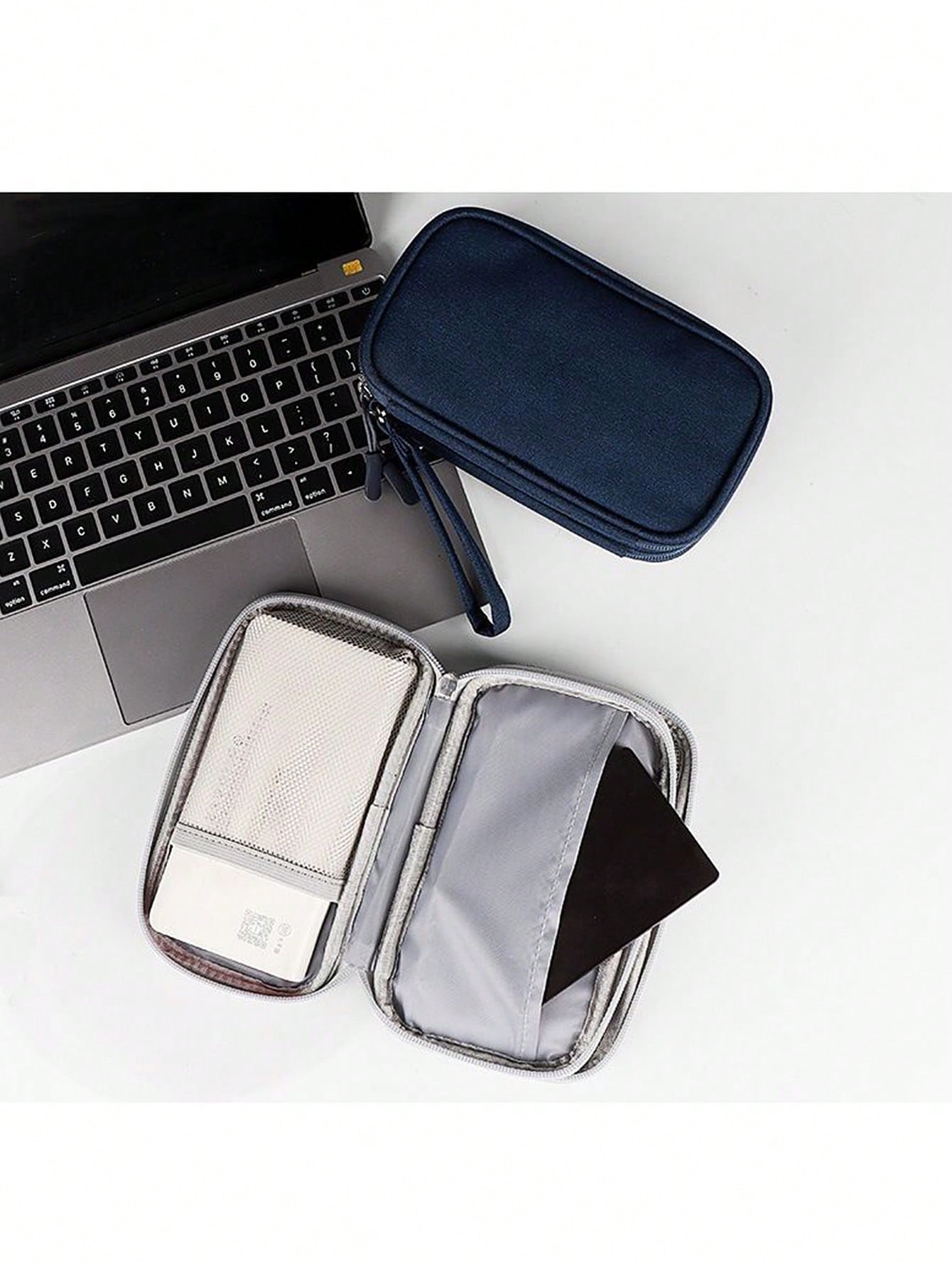 Portable Travel Digital Storage Bag Organizing Box For Data Cablescharger Case Office Must Haves Digital Bag Cable Camerabag Electronic Data Cable Organizer Storage Power Bank Cover Forwallet Travel C