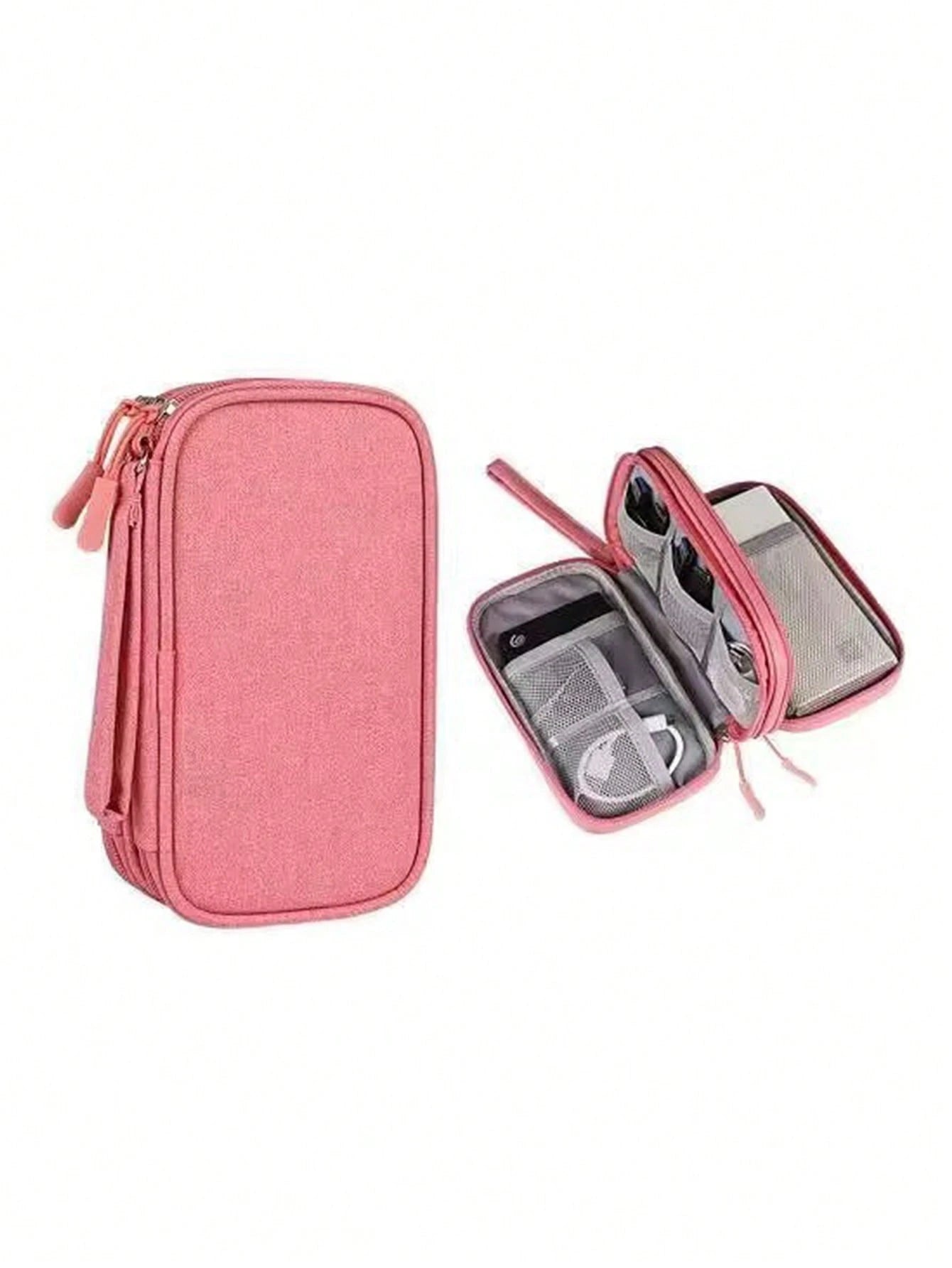 Portable Travel Digital Storage Bag Organizing Box For Data Cablescharger Case Office Must Haves Digital Bag Cable Camerabag Electronic Data Cable Organizer Storage Power Bank Cover Forwallet Travel C