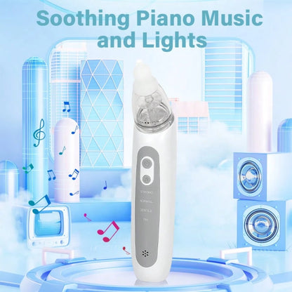 Portable USB Rechargeable Nose Cleaning Device With 3 Suction Levels, 3 Interchangeable Nozzles, And Music Playback Function