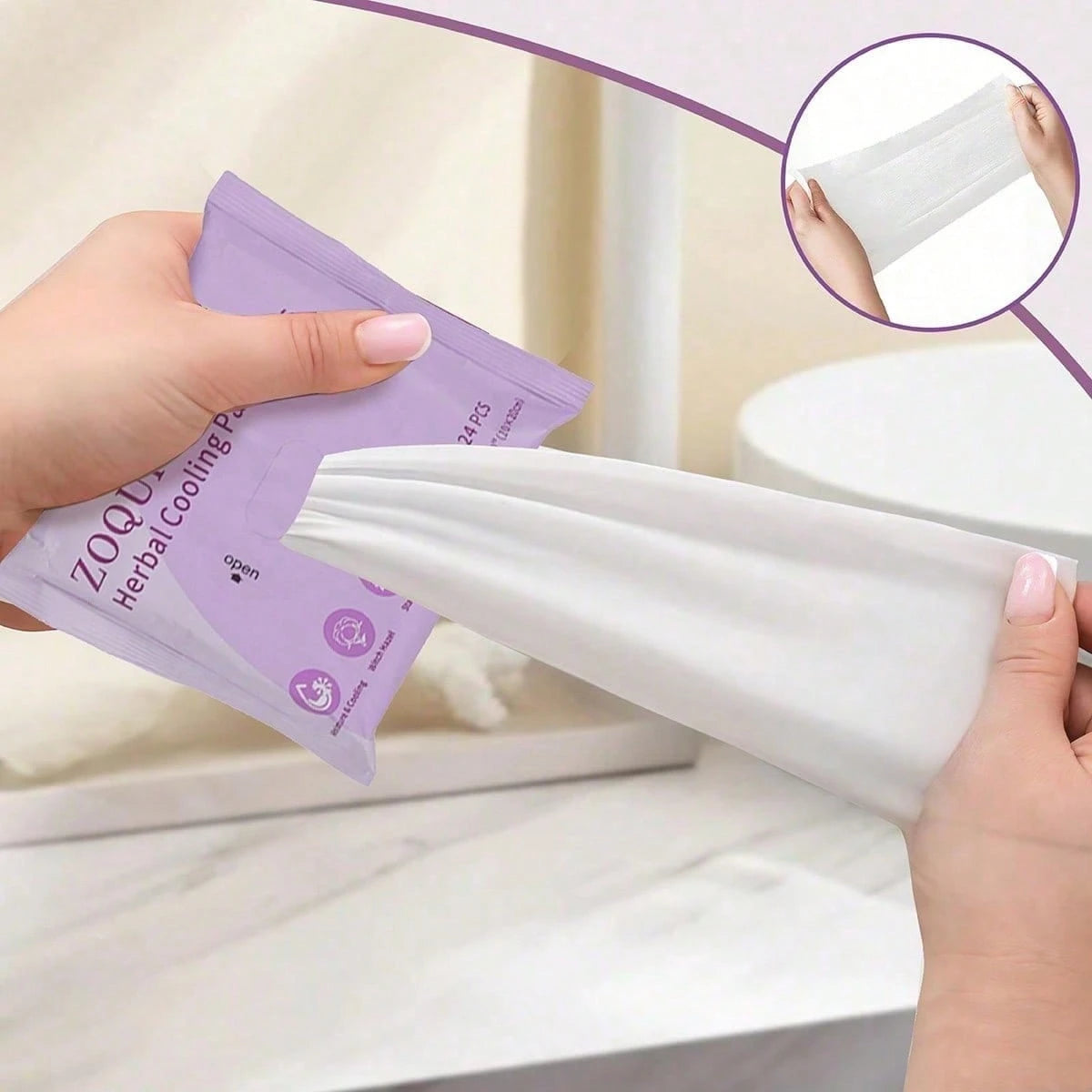 Postpartum Recovery Essential Set, Labor Delivery Mommy Care Bag, Water-Absorbent Disposable Underwear, Nipple Breastfeeding Pad, Inverted Cooling Foam Bottle, Cooling Cotton Pad, Canvas Bag Set.