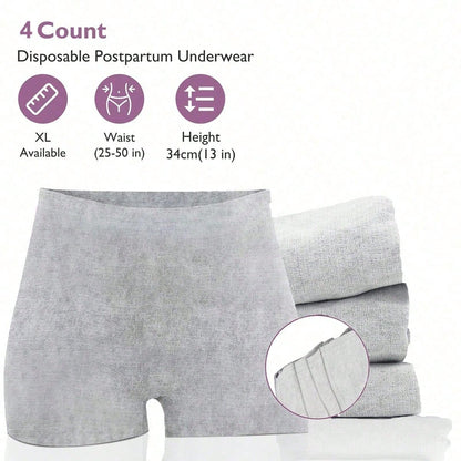 Postpartum Recovery Essential Set, Labor Delivery Mommy Care Bag, Water-Absorbent Disposable Underwear, Nipple Breastfeeding Pad, Inverted Cooling Foam Bottle, Cooling Cotton Pad, Canvas Bag Set.