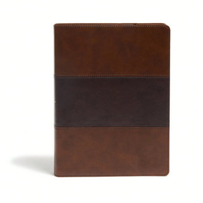 Pre-Owned KJV Study Bible, Full-Color, Saddle Brown Leathertouch, Indexed (Hardcover) By Holman Bible Publishers
