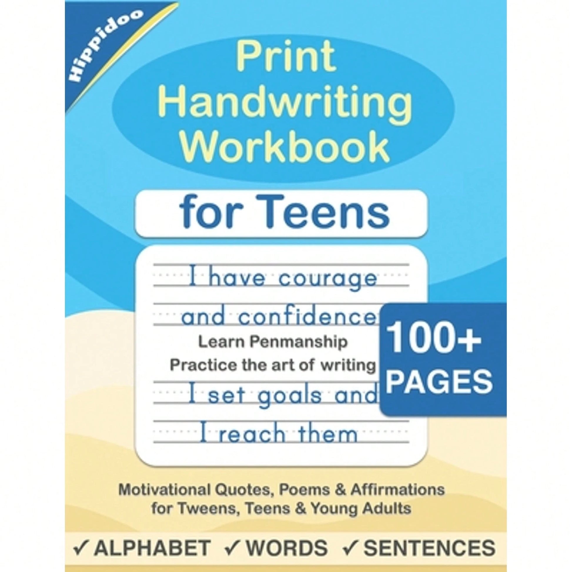 Pre-Owned Print Handwriting Workbook For Teens: Improve Your Printing Handwriting & Practice Print (Paperback) By Hippidoo, Sujatha Lalgudi