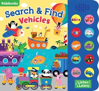 Pre-Owned Search & Find: Vehicles (Hardcover) By Kidsbooks Publishing