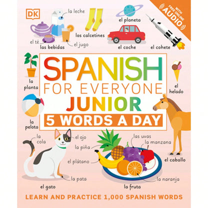 Pre-Owned Spanish For Everyone Junior: 5 Words A Day (Paperback) By DK