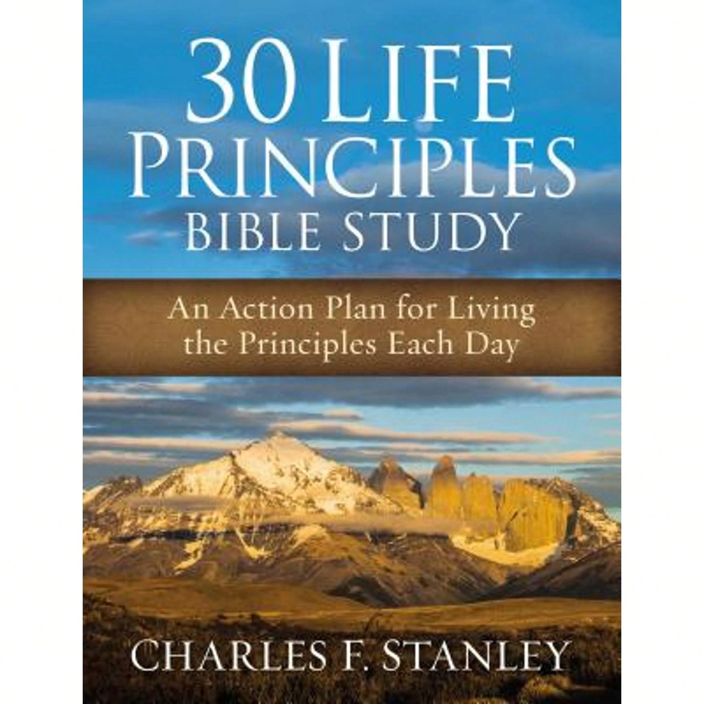 Pre-Owned The 30 Life Principles Bible Study Softcover (Enlarged) (Paperback) By Charles Stanley