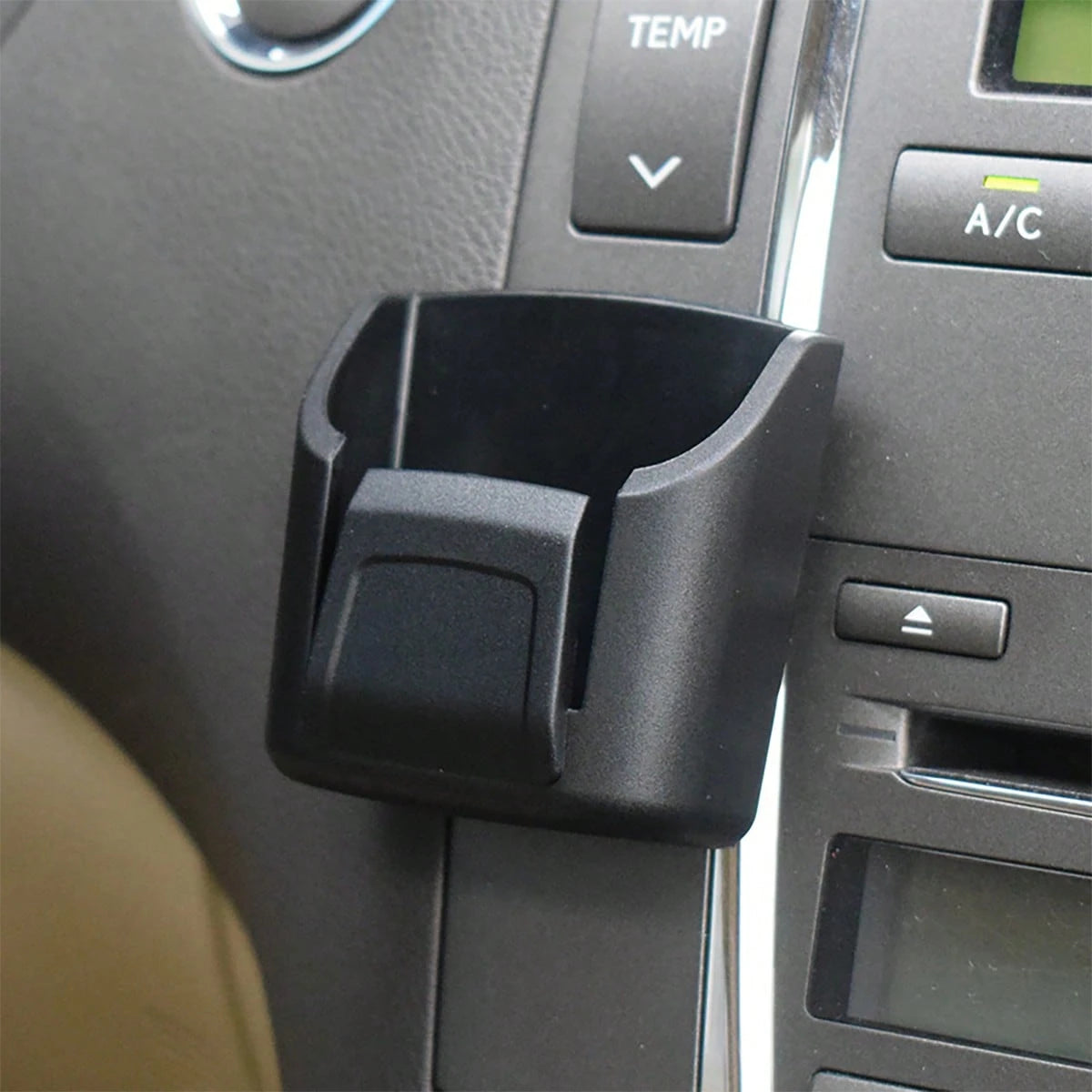 PVC Material Car Key Organizer Holder With Remote Control Slot- Durable Black Storage Rack To Organize Car Keys, Cards And Accessories- Fits Dashboard And Center Console, Remote Control Holder| Mod