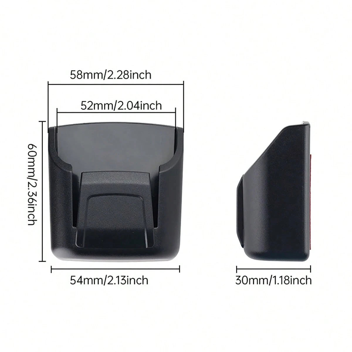 PVC Material Car Key Organizer Holder With Remote Control Slot- Durable Black Storage Rack To Organize Car Keys, Cards And Accessories- Fits Dashboard And Center Console, Remote Control Holder| Mod