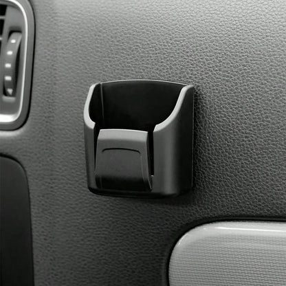 PVC Material Car Key Organizer Holder With Remote Control Slot- Durable Black Storage Rack To Organize Car Keys, Cards And Accessories- Fits Dashboard And Center Console, Remote Control Holder| Mod