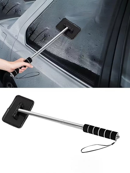 rayhong Car Side Mirror Rearview Mirror Wiper, Retractable Windshield Wiper, Car Glass Cleaner With Extendable Handle, Portable Cleaning Tool, Retractable Wing Mirror Wiper Cleaner, Portable Car Windo