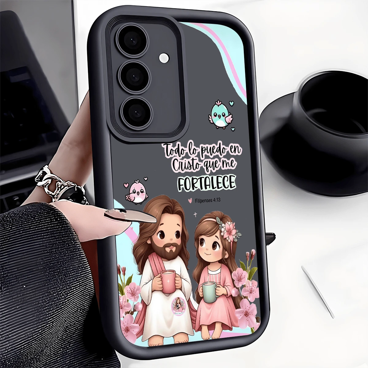 Religious Mythological Figure Fashion 1pc Virgin Mary Shockproof Phone Protective Case, Anti-Slip Thick Cover Compatible With IPhone, Compatible With Honor, Compatible With Redmi, Compatible With Gala