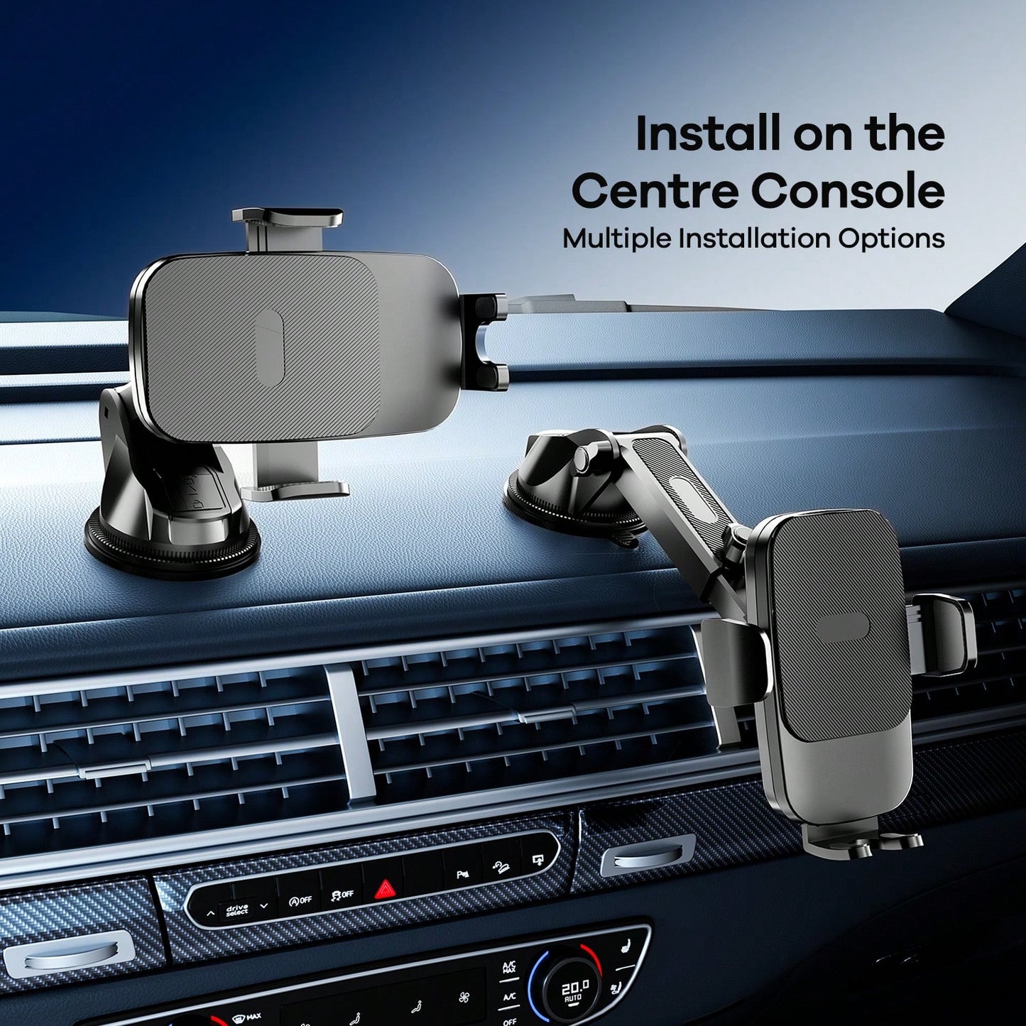 REMAX 4-7 Inch Universal Car Phone Holder, Dashboard Mounted, Multi-Angle Adjustable, Suitable For IPhone And Android Phones, Car Accessories, Essential For Driving