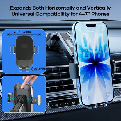 REMAX 4-7 Inch Universal Car Phone Holder, Dashboard Mounted, Multi-Angle Adjustable, Suitable For IPhone And Android Phones, Car Accessories, Essential For Driving