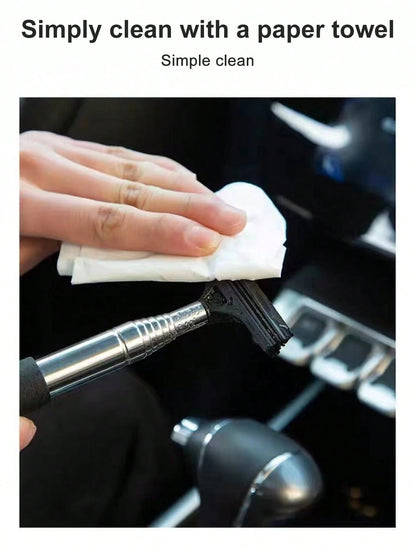 Retractable Car Side Mirror Wiper, Extendable Car Rearview Mirror Wiper, Retractable Car Glass Wiper, Cleaning Tool With Extendable Handle, Portable Cleaning Accessory For Car Interior And Exterior In